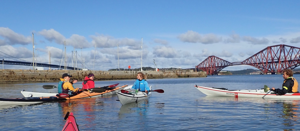 Sea kayak coaching near Edinburgh