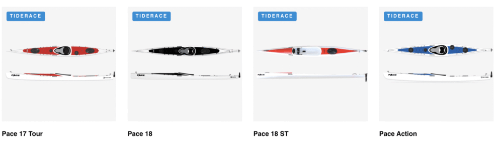 Tuderace kayaks by Nelo